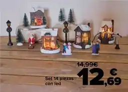 Carrefour Set 14 piezas con led oferta