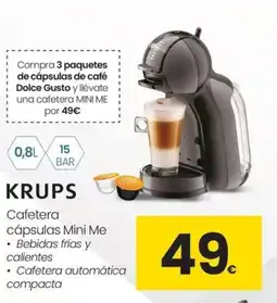 Eroski KRUPS Cafetera cápsulas Mini Me oferta