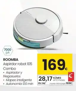 Eroski ROOMBA Aspirdor robot 105 Combo oferta