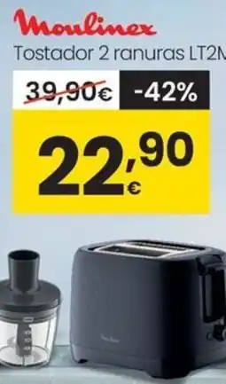 Eroski MOULINEX Tostador 2 ranuras LT2M08 oferta
