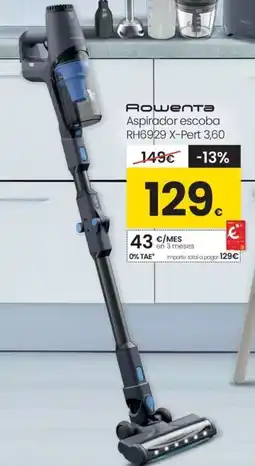 Eroski ROWENTA Aspirador escoba RH6929 X-Pert 3,60 oferta