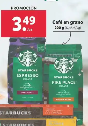 Lidl Café en grano 200g oferta