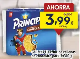 FROIZ LU Príncipe Galletas rellenas de chocolate oferta