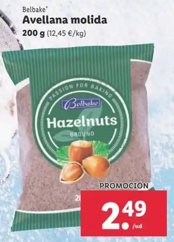 Lidl Avellana molida 200gg oferta