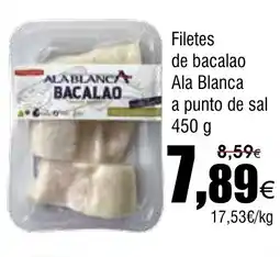 FROIZ Filetes de bacalao Ala Blanca a punto de sal oferta