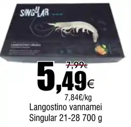 FROIZ Langostino vannamei Singular 21-28 oferta