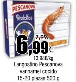 FROIZ Langostino Pescanova Vannamei cocido 15-20 piezas oferta
