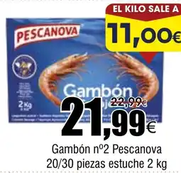 FROIZ PESCANOVA Gambón nº2 20/30 piezas estuche oferta
