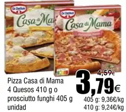 FROIZ Pizza Casa di Mama 4 Quesos o prosciutto funghi oferta