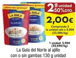 FROIZ LA GULA DEL NORTE al ajillo con o sin gambas oferta