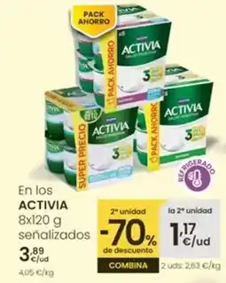 Eroski Activia - en los 8x120g oferta