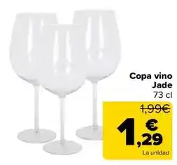 Copa vino jade