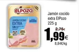 FROIZ ELPOZO Jamón cocido extra oferta