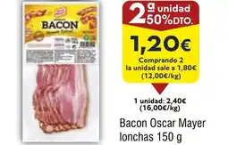 FROIZ Bacon Oscar Mayer lonchas oferta