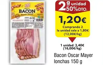 FROIZ Bacon Oscar Mayer lonchas oferta
