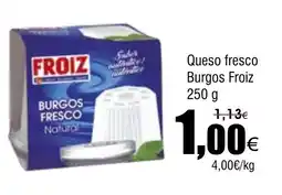 FROIZ FROIZ Queso fresco Burgos oferta