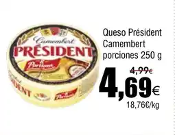 FROIZ PRESIDENT Queso Camembert porciones oferta