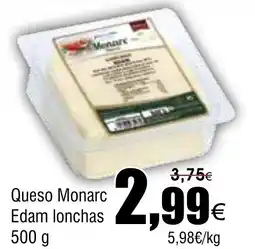 FROIZ Queso Monarc Edam lonchas oferta