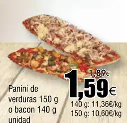 FROIZ Panini de verduras o bacon oferta