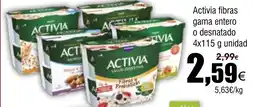 FROIZ Activia fibras gama entero o desnatado oferta