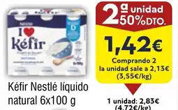 FROIZ NESTLE Kéfir líquido natural oferta