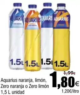 FROIZ AQUARIUS naranja, limón, zero naranja o zero limón oferta