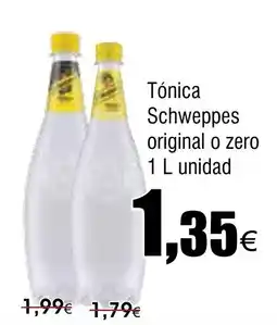 FROIZ SCHWEPPES Tónica original o zero oferta