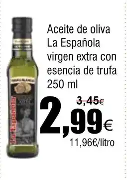 FROIZ LA ESPANOLA virgen extra con esencia de trufa oferta