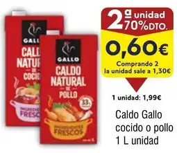 FROIZ GALLO Caldo cocido o pollo oferta
