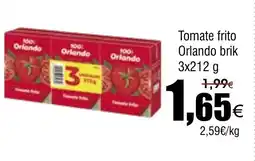 FROIZ ORLANDO Tomate frito brik oferta