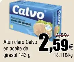 FROIZ CALVO Atún claro en aceite de girasol oferta