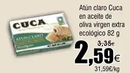 FROIZ CUCA Atún claro en aceite de oliva virgen extra ecológico oferta