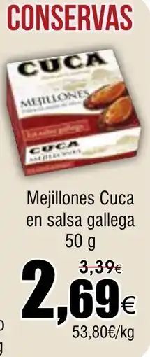FROIZ CUCA Mejillones en salsa gallega oferta