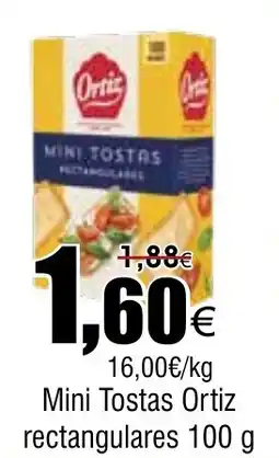 FROIZ ORTIZ Mini Tostas rectangulares oferta