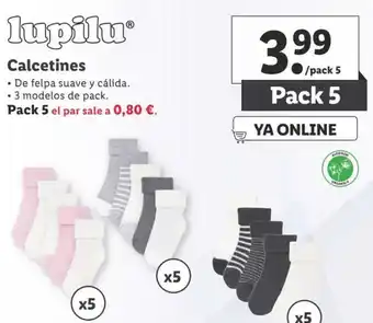Lidl lupilu Calcetines Pack 5 oferta