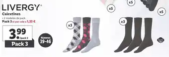 Lidl Livergy Calcetines Pack 3 Numeros 39-46 oferta