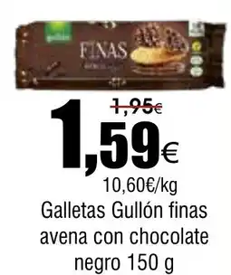 FROIZ GULLON Galletas finas avena con chocolate negro oferta