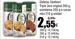 FROIZ SANTIVERI Galletas Triple Zero original arándanos o cacao nibs oferta