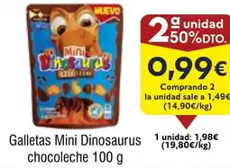 FROIZ Galletas Mini Dinosaurus chocoleche oferta