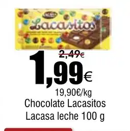 FROIZ LACASITOS Chocolate lacasa eche oferta