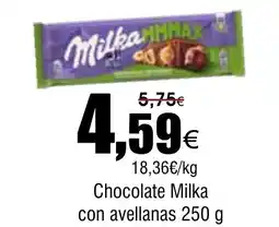 FROIZ Chocolate Milka con avellanas oferta
