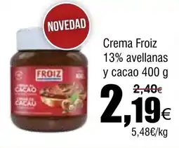 FROIZ FROIZ Crema13% avellanas y cacao oferta
