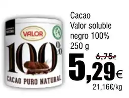 FROIZ VALOR Сасао soluble negro 100% oferta