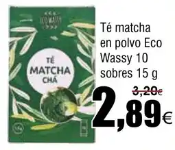 FROIZ Té matcha en polvo Eco Wassy 10 sobres oferta