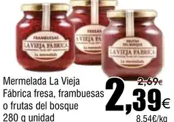 FROIZ LA VIEJA FABRICA Mermelada fresa, frambuesas o frutas del bosque oferta