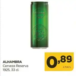 Alimerka ALHAMBRA Cerveza Reserva 1925 oferta