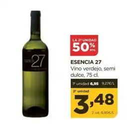 Alimerka ESENCIA 27 Vino verdejo, semi dulce oferta