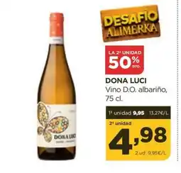Alimerka DONA LUCI Vino D.O. albariño oferta