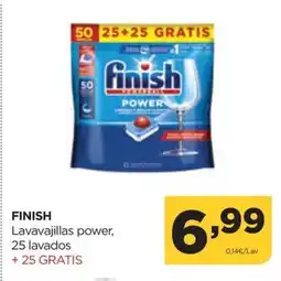 Alimerka FINISH Lavavajillas power, 25 lavados oferta