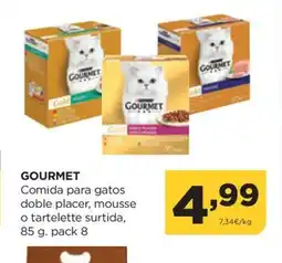 Alimerka GOURMET Comida para gatos doble placer, mousse o tartelette surtida oferta
